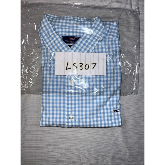 Vineyard Vines Whale Shirt Mens XXL Plaid Button Down Long Sleeve - Picture 8 of 9